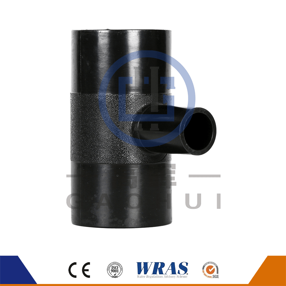 HDPE FUNT FUSION REDUCING TEE REDUCER สำหรับการระบายน้ำเสียน้ำประปา
