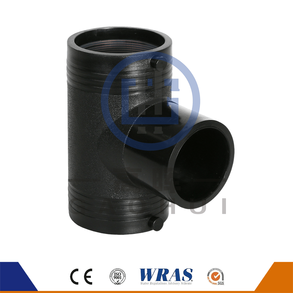 HDPE Electro Fusion Fusion เท่ากับ Tee สำหรับน้ำประปา